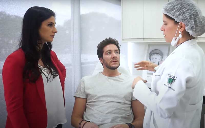 Harmonização Facial Masculina com preenchimento labial